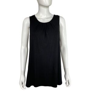 Women’s Pleated Collar Sleeveless Tent Tank